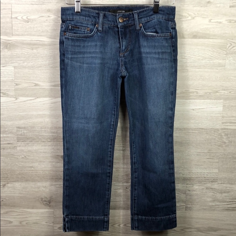 Joe’s Jeans Capris Denim Jean Slit Hem Kicker
